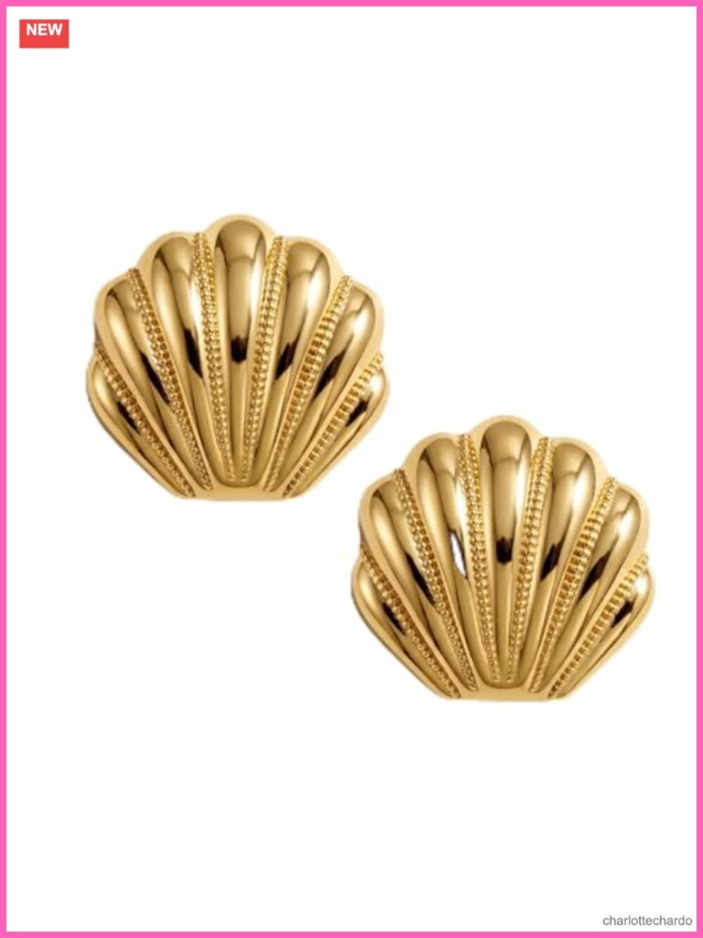 Gold Plated Stud Earrings Hypoallergenic Chunky Women's Jewelry